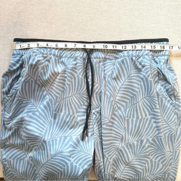 Chubbies Calm Blue Palms Lightweight Jogger Pants Size XL